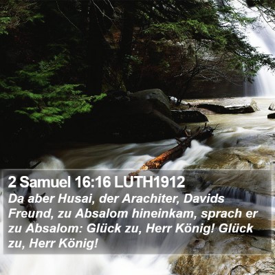 2 Samuel 16:16 LUTH1912 Bible Verse Image