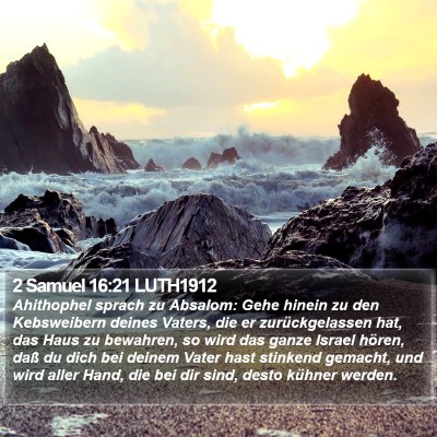 2 Samuel 16:21 LUTH1912 Bible Verse Image