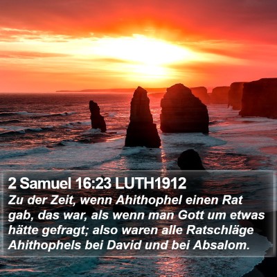 2 Samuel 16:23 LUTH1912 Bible Verse Image