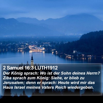 2 Samuel 16:3 LUTH1912 Bible Verse Image