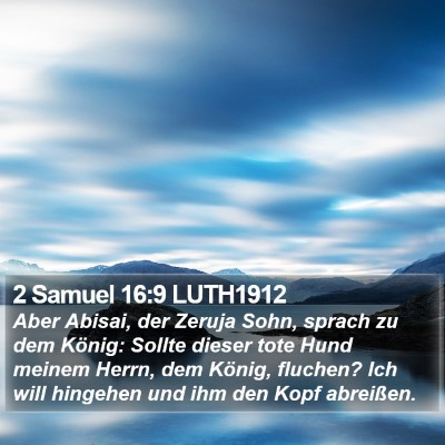 2 Samuel 16:9 LUTH1912 Bible Verse Image