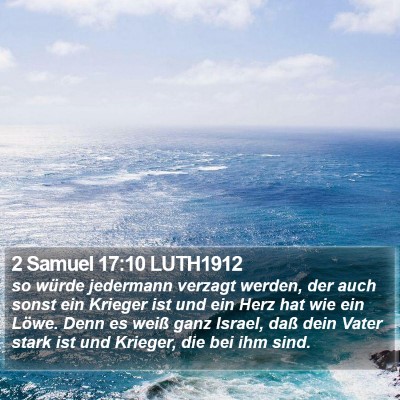 2 Samuel 17:10 LUTH1912 Bible Verse Image