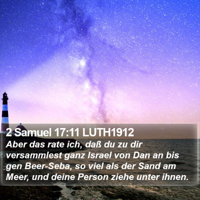 2 Samuel 17:11 LUTH1912 Bible Verse Image
