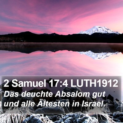 2 Samuel 17:4 LUTH1912 Bible Verse Image
