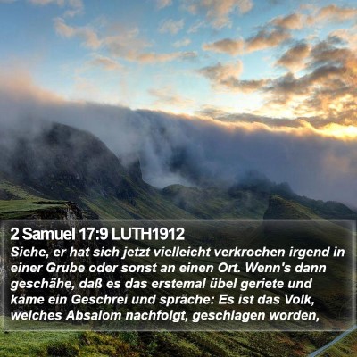 2 Samuel 17:9 LUTH1912 Bible Verse Image