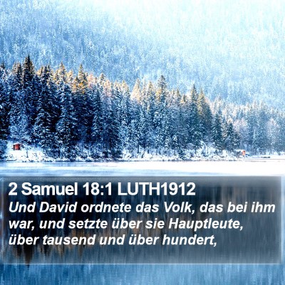 2 Samuel 18:1 LUTH1912 Bible Verse Image