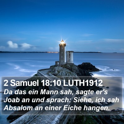 2 Samuel 18:10 LUTH1912 Bible Verse Image