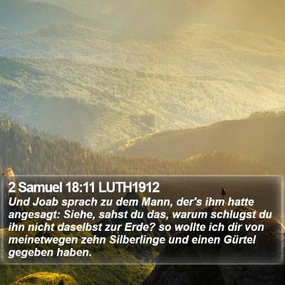 2 Samuel 18:11 LUTH1912 Bible Verse Image