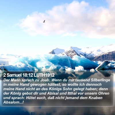 2 Samuel 18:12 LUTH1912 Bible Verse Image