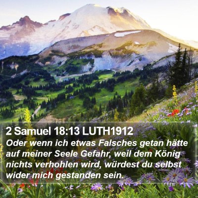 2 Samuel 18:13 LUTH1912 Bible Verse Image