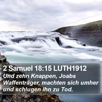 2 Samuel 18:15 LUTH1912 Bible Verse Image