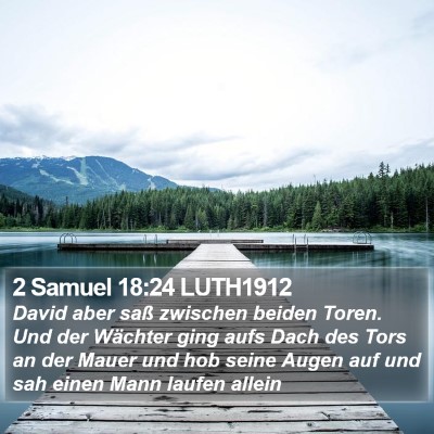 2 Samuel 18:24 LUTH1912 Bible Verse Image