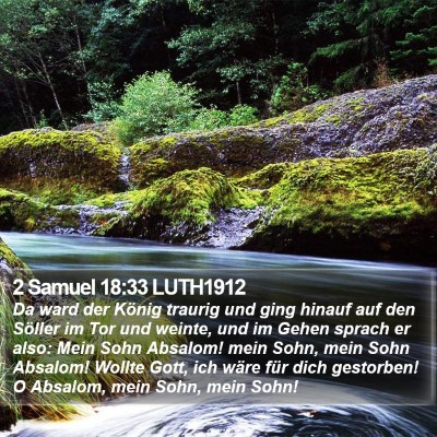 2 Samuel 18:33 LUTH1912 Bible Verse Image