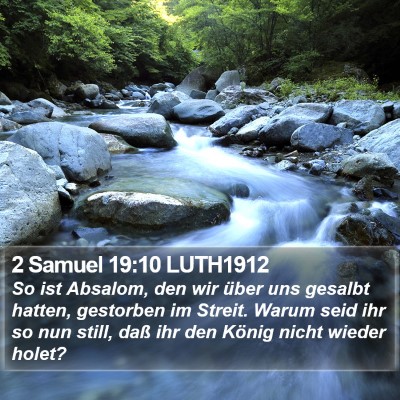 2 Samuel 19:10 LUTH1912 Bible Verse Image