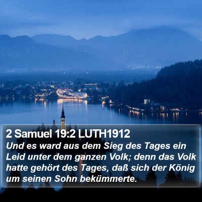 2 Samuel 19:2 LUTH1912 Bible Verse Image