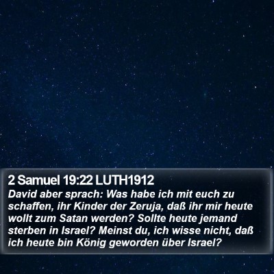 2 Samuel 19:22 LUTH1912 Bible Verse Image