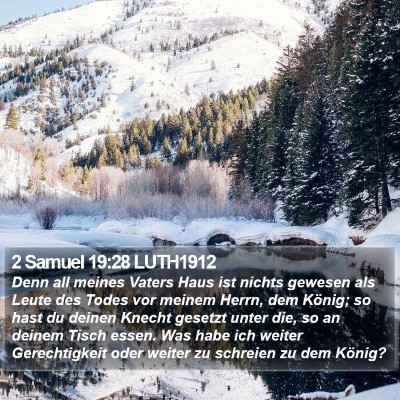 2 Samuel 19:28 LUTH1912 Bible Verse Image