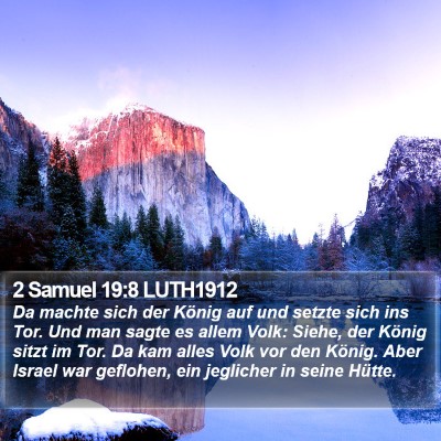 2 Samuel 19:8 LUTH1912 Bible Verse Image