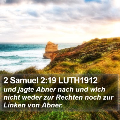 2 Samuel 2:19 LUTH1912 Bible Verse Image