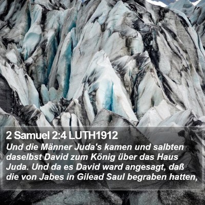 2 Samuel 2:4 LUTH1912 Bible Verse Image