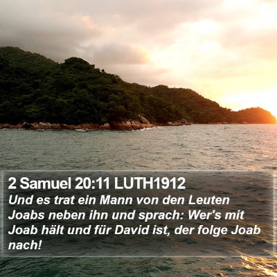 2 Samuel 20:11 LUTH1912 Bible Verse Image