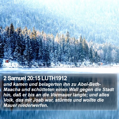 2 Samuel 20:15 LUTH1912 Bible Verse Image