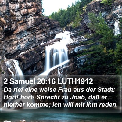 2 Samuel 20:16 LUTH1912 Bible Verse Image