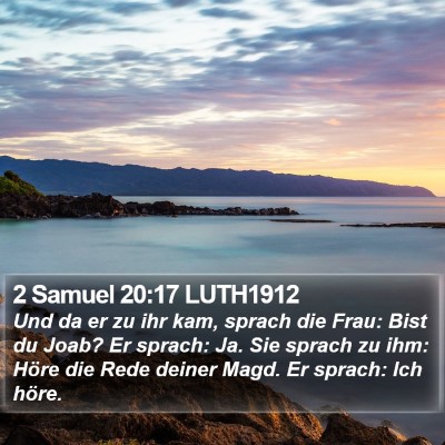 2 Samuel 20:17 LUTH1912 Bible Verse Image