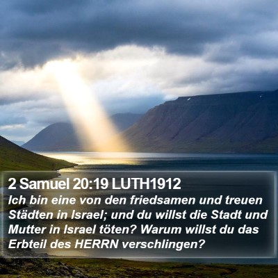 2 Samuel 20:19 LUTH1912 Bible Verse Image
