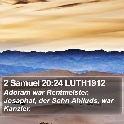 2 Samuel 20:24 LUTH1912 Bible Verse Image