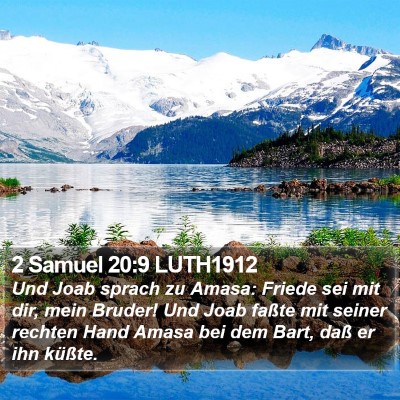 2 Samuel 20:9 LUTH1912 Bible Verse Image