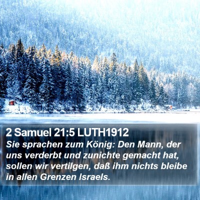 2 Samuel 21:5 LUTH1912 Bible Verse Image