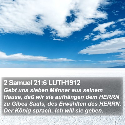 2 Samuel 21:6 LUTH1912 Bible Verse Image