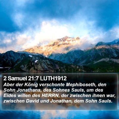 2 Samuel 21:7 LUTH1912 Bible Verse Image