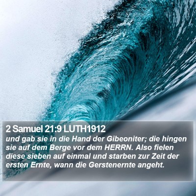 2 Samuel 21:9 LUTH1912 Bible Verse Image