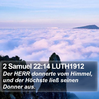 2 Samuel 22:14 LUTH1912 Bible Verse Image