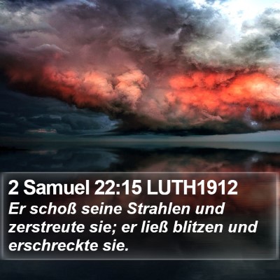 2 Samuel 22:15 LUTH1912 Bible Verse Image