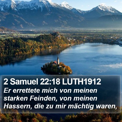 2 Samuel 22:18 LUTH1912 Bible Verse Image