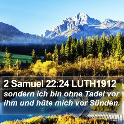 2 Samuel 22:24 LUTH1912 Bible Verse Image