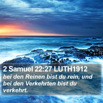 2 Samuel 22:27 LUTH1912 Bible Verse Image