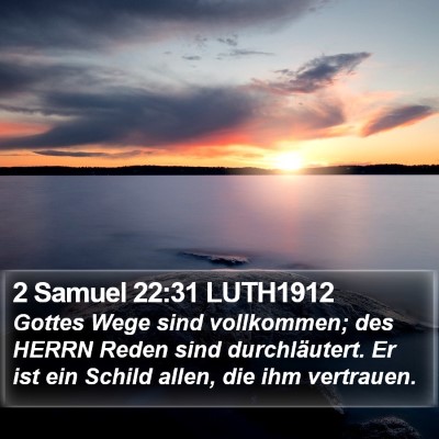 2 Samuel 22:31 LUTH1912 Bible Verse Image