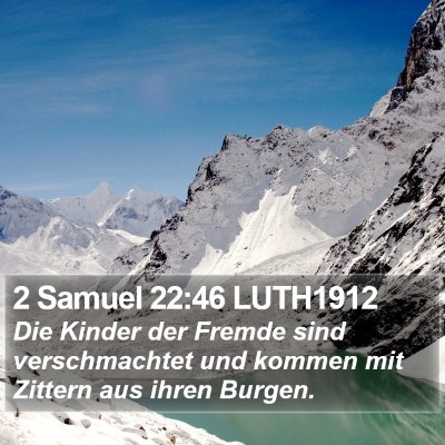 2 Samuel 22:46 LUTH1912 Bible Verse Image