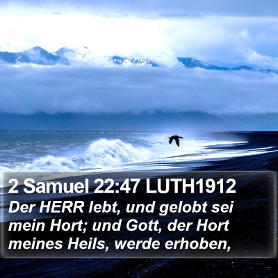 2 Samuel 22:47 LUTH1912 Bible Verse Image