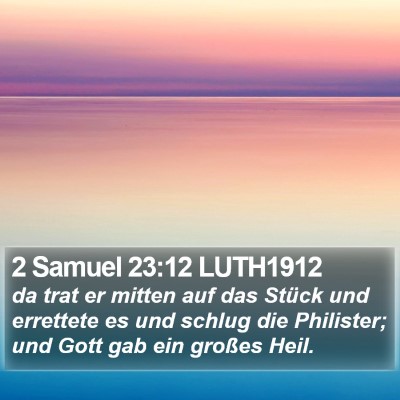 2 Samuel 23:12 LUTH1912 Bible Verse Image