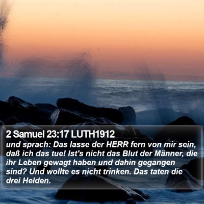 2 Samuel 23:17 LUTH1912 Bible Verse Image