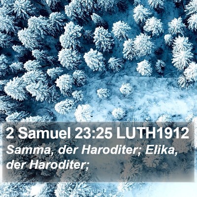2 Samuel 23:25 LUTH1912 Bible Verse Image