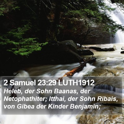 2 Samuel 23:29 LUTH1912 Bible Verse Image
