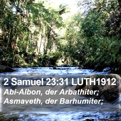 2 Samuel 23:31 LUTH1912 Bible Verse Image