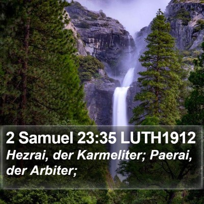 2 Samuel 23:35 LUTH1912 Bible Verse Image
