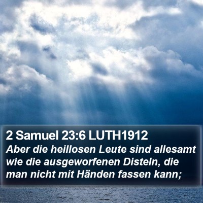 2 Samuel 23:6 LUTH1912 Bible Verse Image